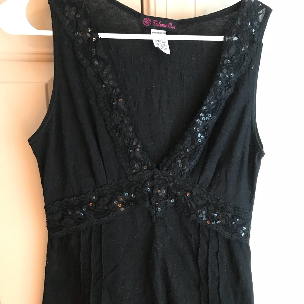 Volume One glitzy tank top